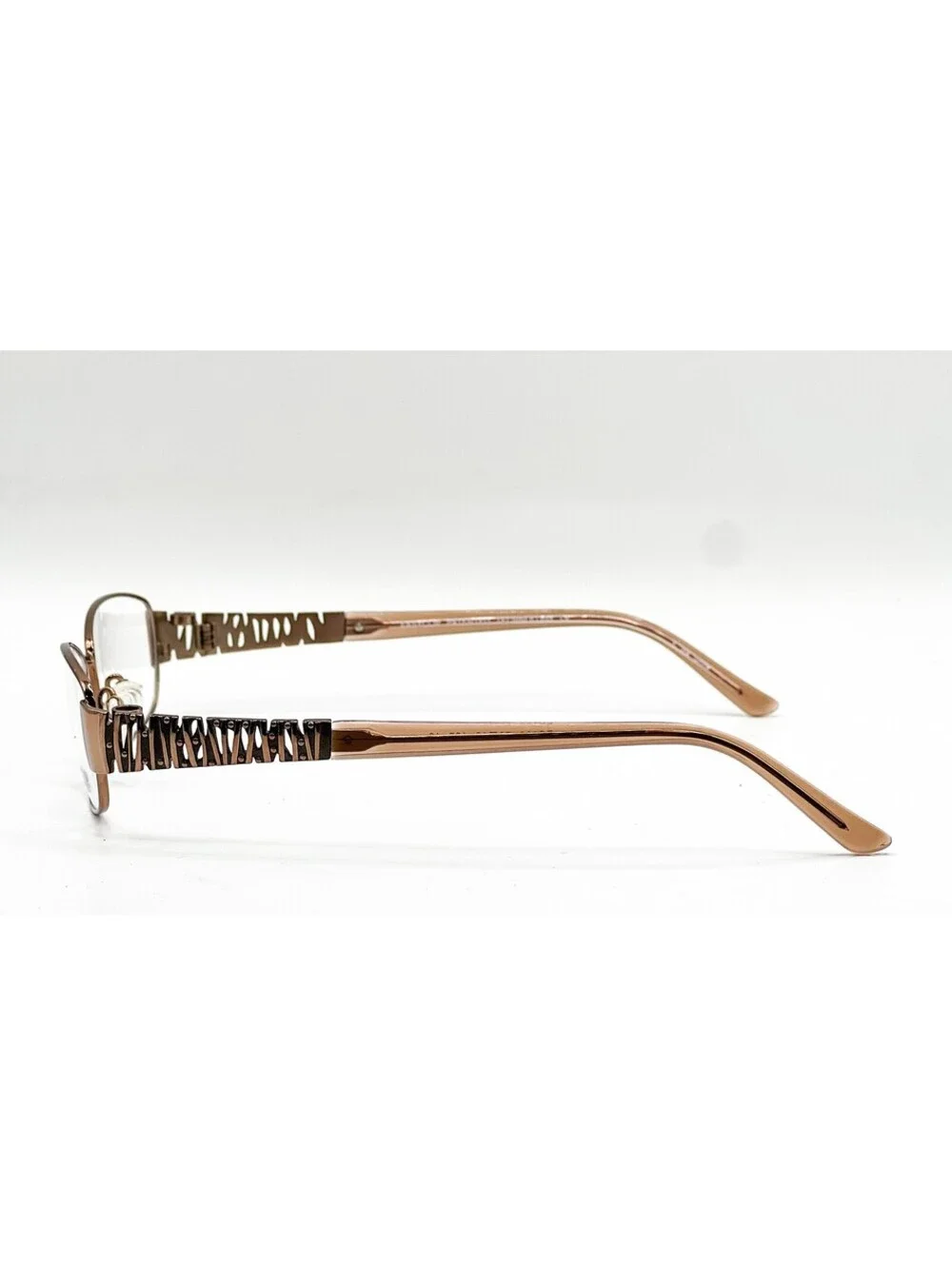 Easyclip Ec166 10 Satin Brown Authentic Eyeglasses W/ Clip 52-16-135